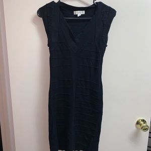 Black sweater dress
